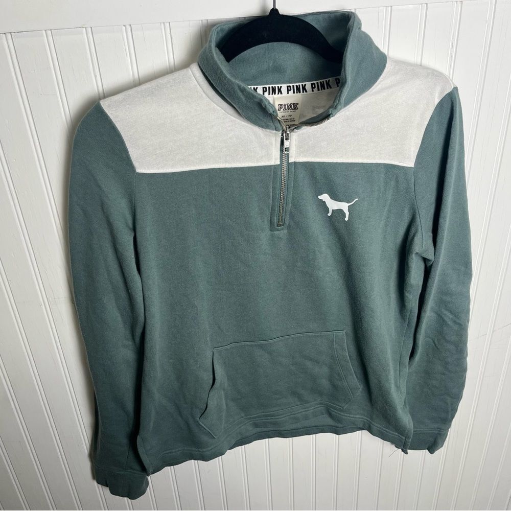 PINK quarter zip size XS F34